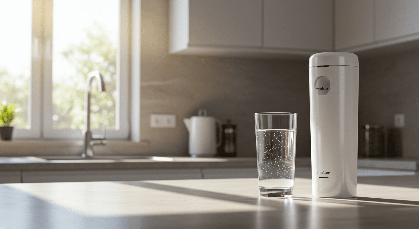 Family Enjoying Filtered Water
