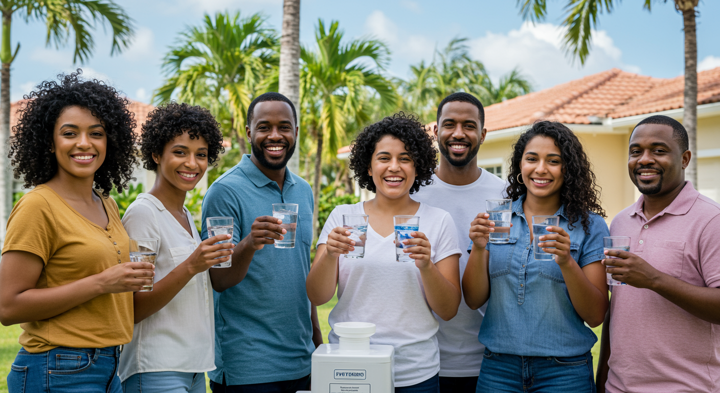 Family Enjoying Clean Water